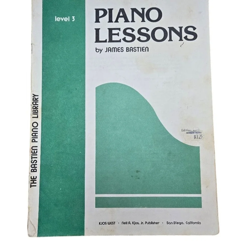 Piano Lessons by James Bastien Level 3 and 4 Vintage Music‎ Books